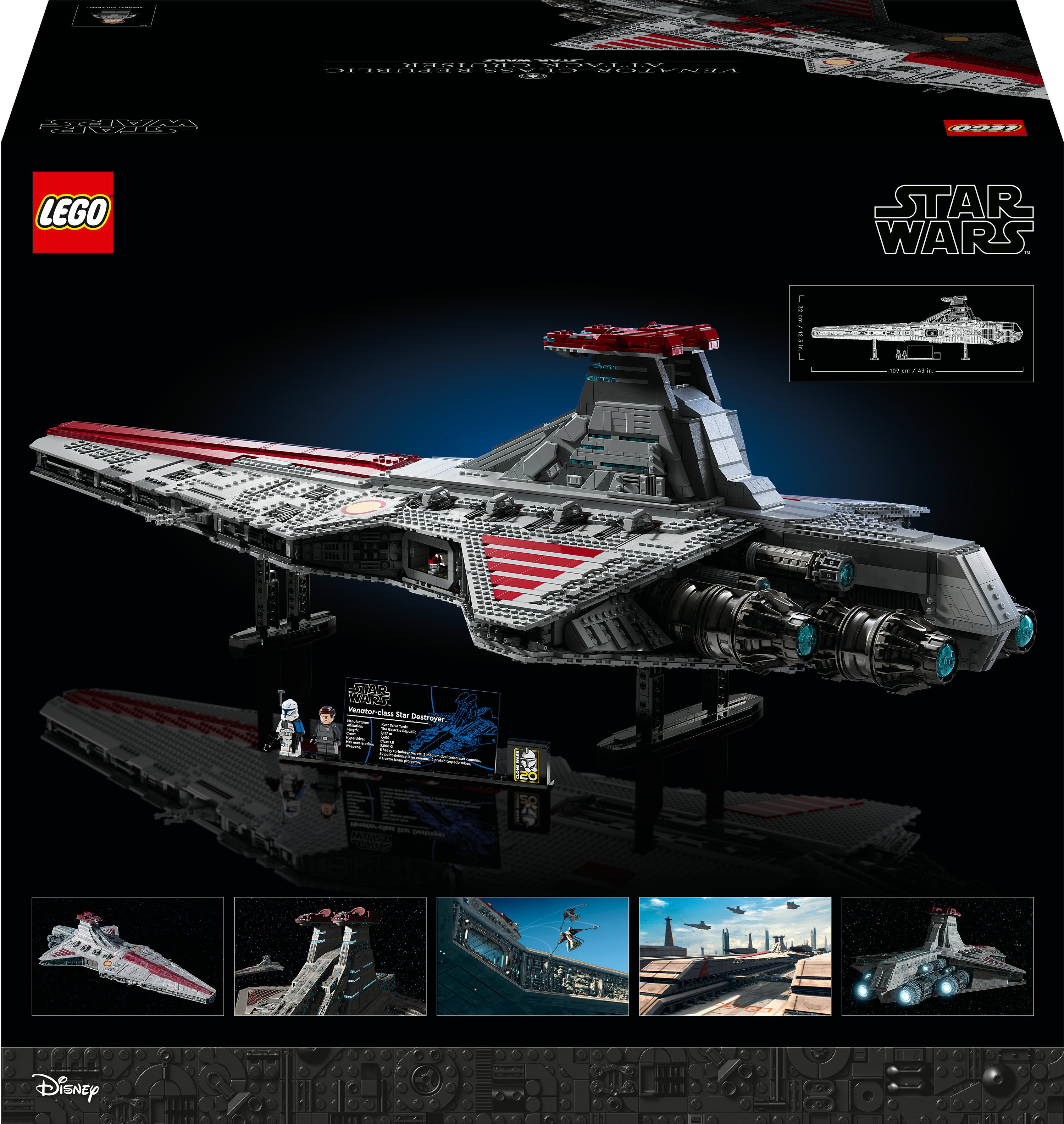 LEGO 75367 Star Wars Republic Venator Class Attack Cruiser Construction Toy LEGO