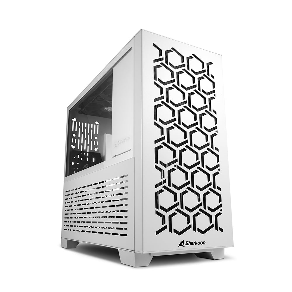 Sharkoon MS-Y1000, gaming tower case (white, tempered glass side panel) Sharkoon