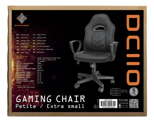 DELTACO GAMING GAM-094 Gamer Stol Sort Deltaco