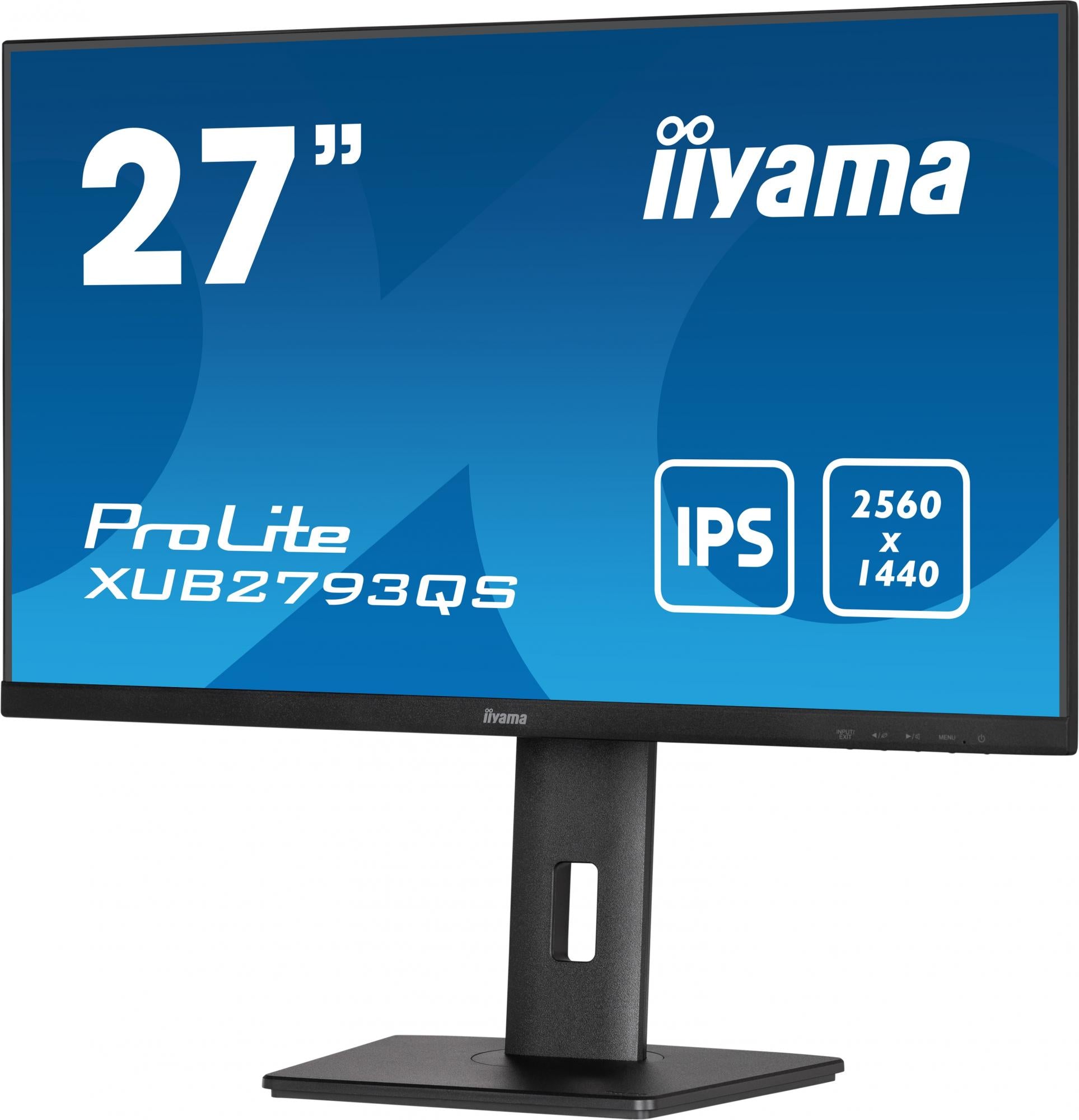 iiyama ProLite XUB2793QS-B1 27 2560 x 1440 (2K) HDMI DisplayPort 75Hz Pivot Skærm Iiyama