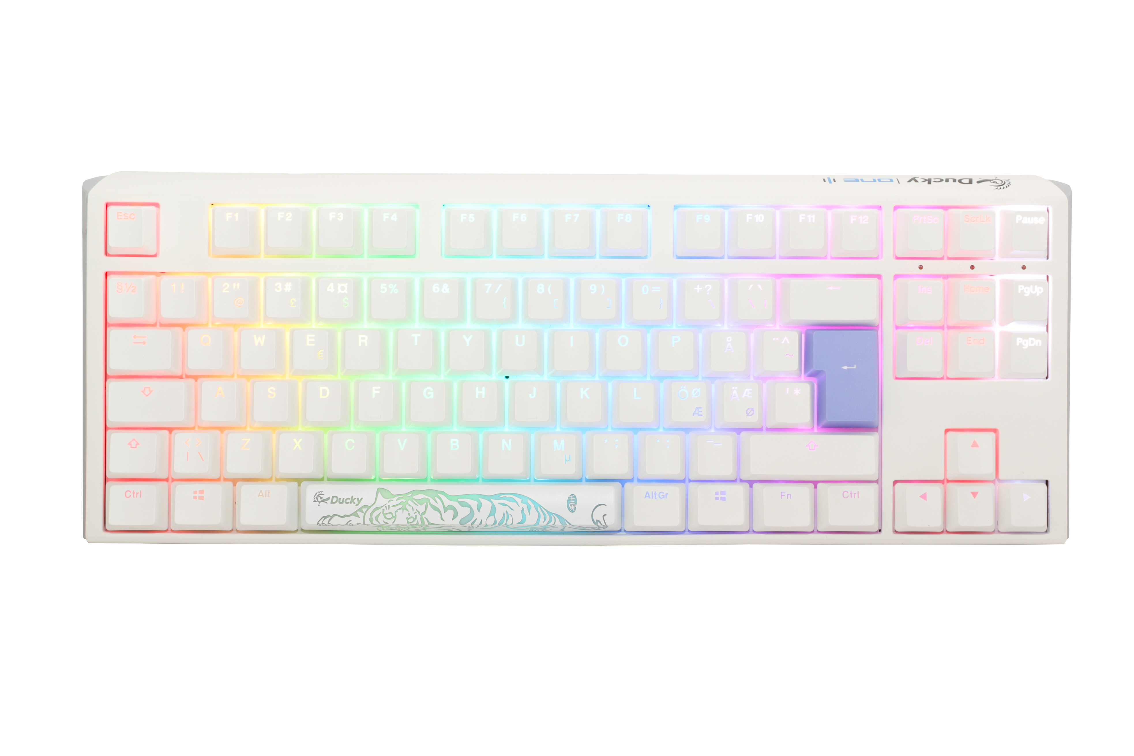 Ducky One 3 - Pure White Nordic - TKL - Cherry Blue