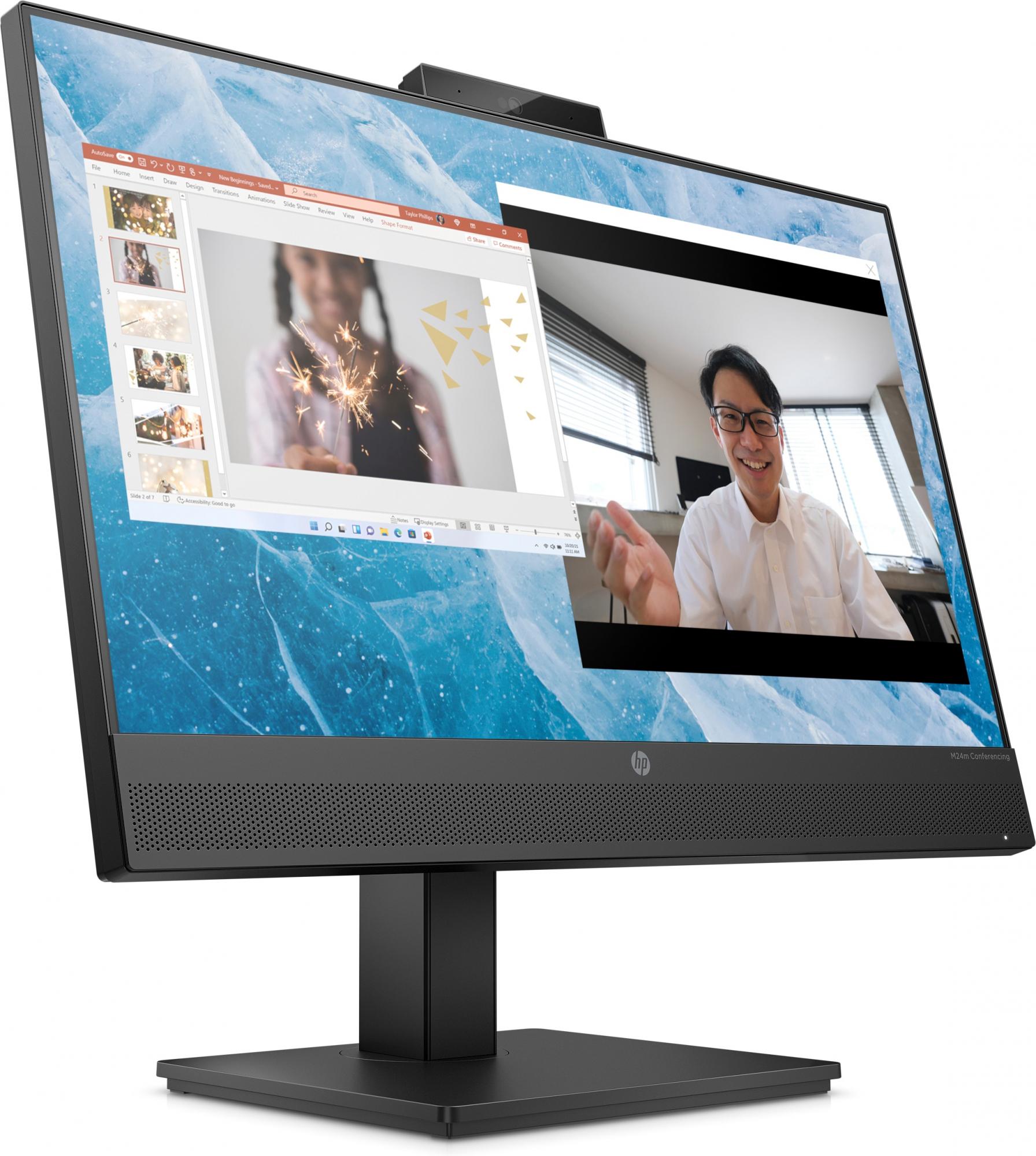 HP M24m Conferencing Monitor 24 1920 x 1080 (Full HD) HDMI DisplayPort USB-C 75Hz Hewlett-Packard