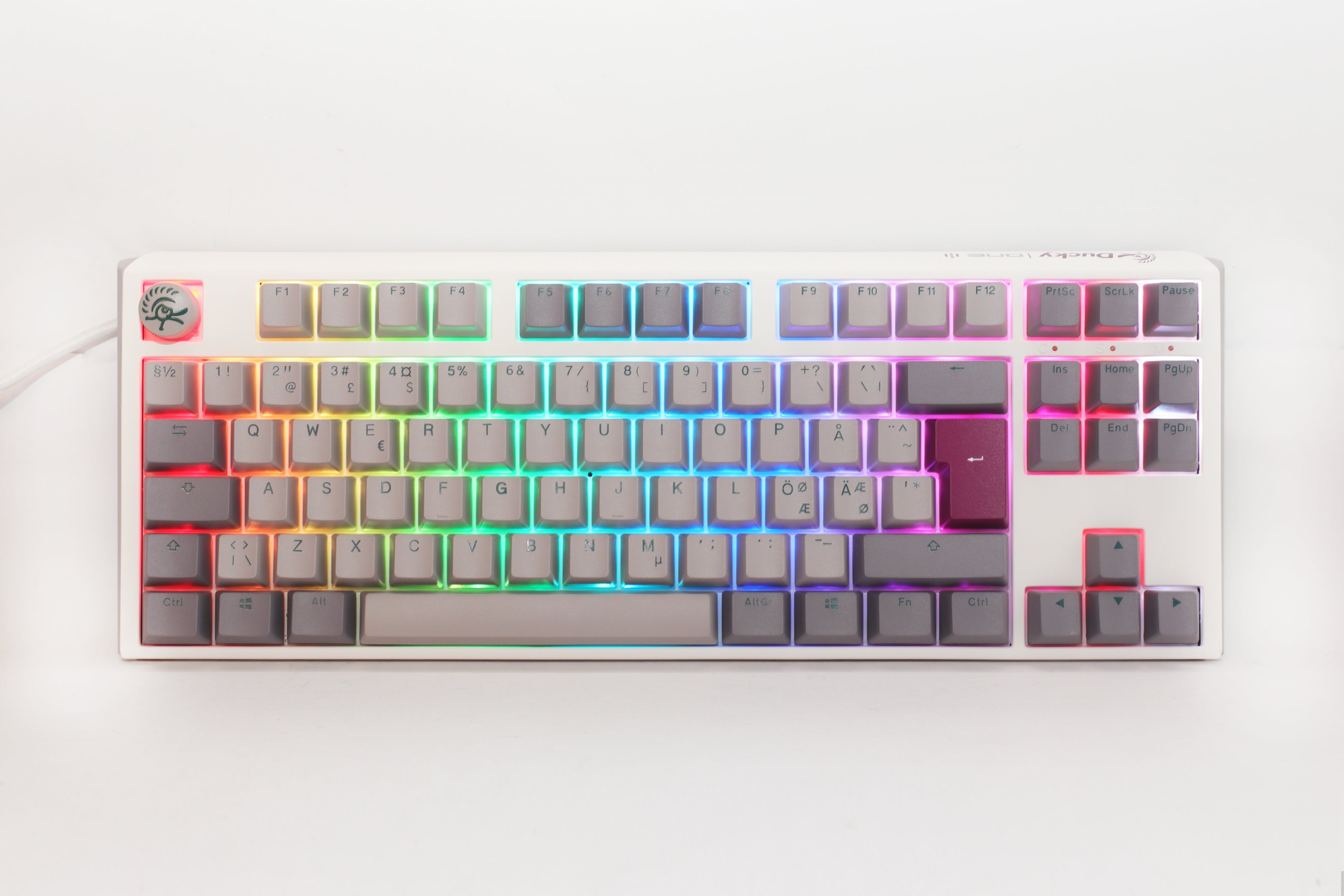 Ducky One 3 - Mist Nordic - TKL - Cherry Red - RGB