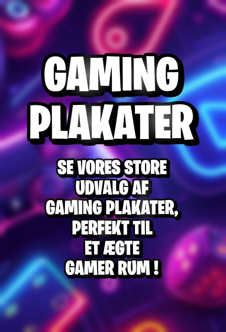 banner til gaming inspireret plakater til gaming værelset i mobilformat