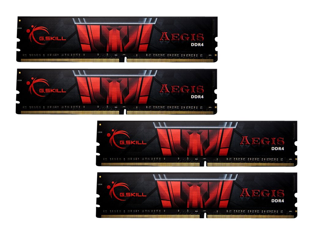 G.Skill AEGIS DDR4  32GB kit 3200MHz CL16  Ikke-ECC