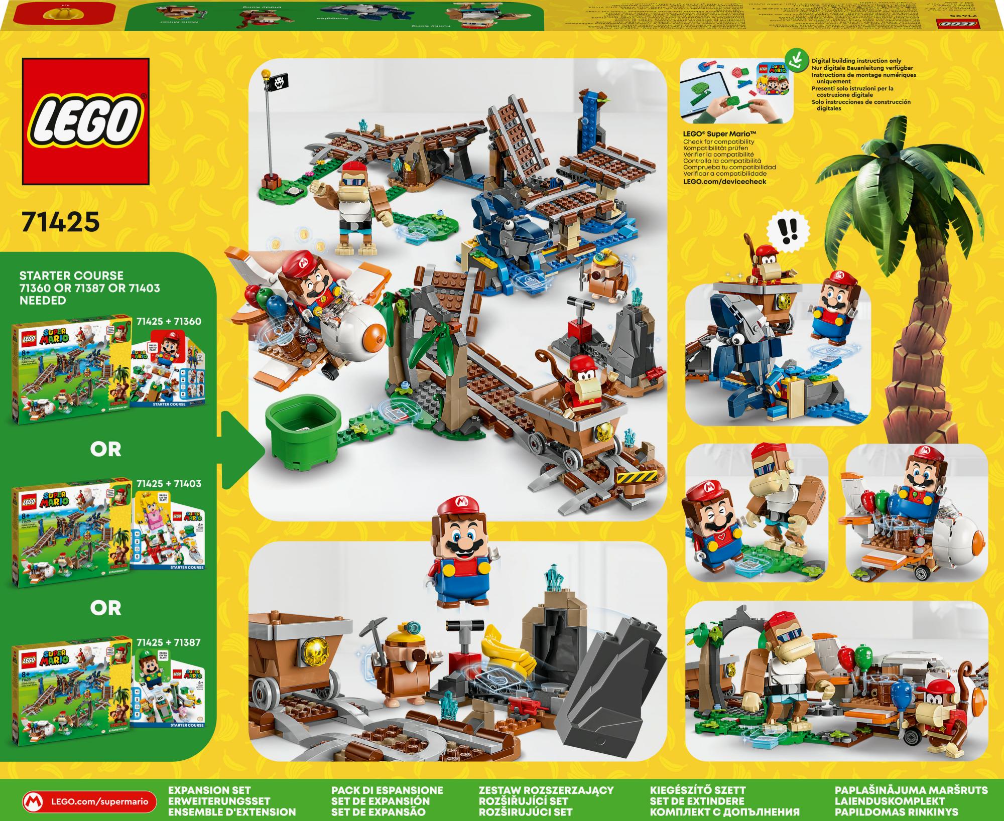 LEGO Super Mario - Diddy Kong's Mine Cart Ride Expansion Set (71425) LEGO