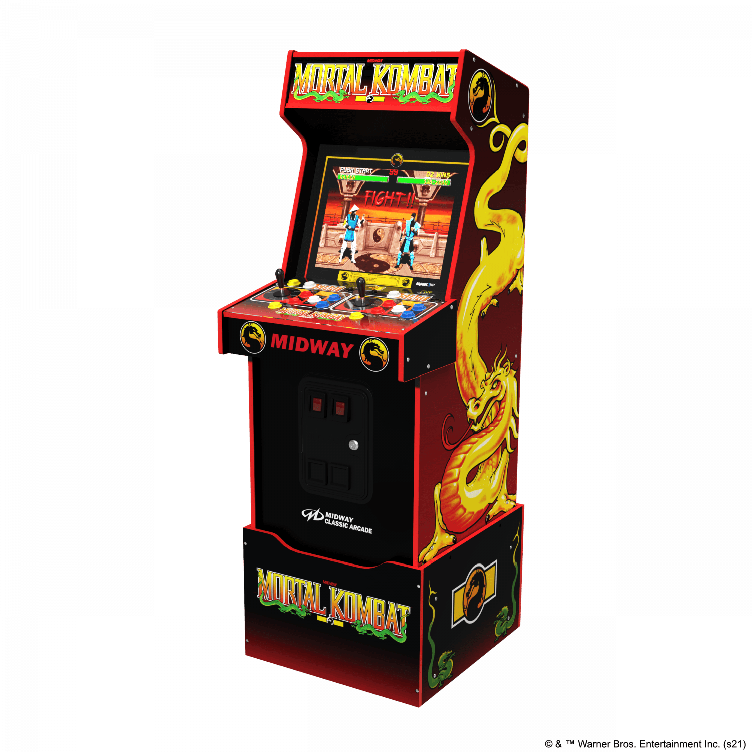 ARCADE 1 UP MORTAL KOMBAT MIDWAY LEGACY 14-IN-1 WIFI ENABLED ARCADE MACHINE Arcade1Up