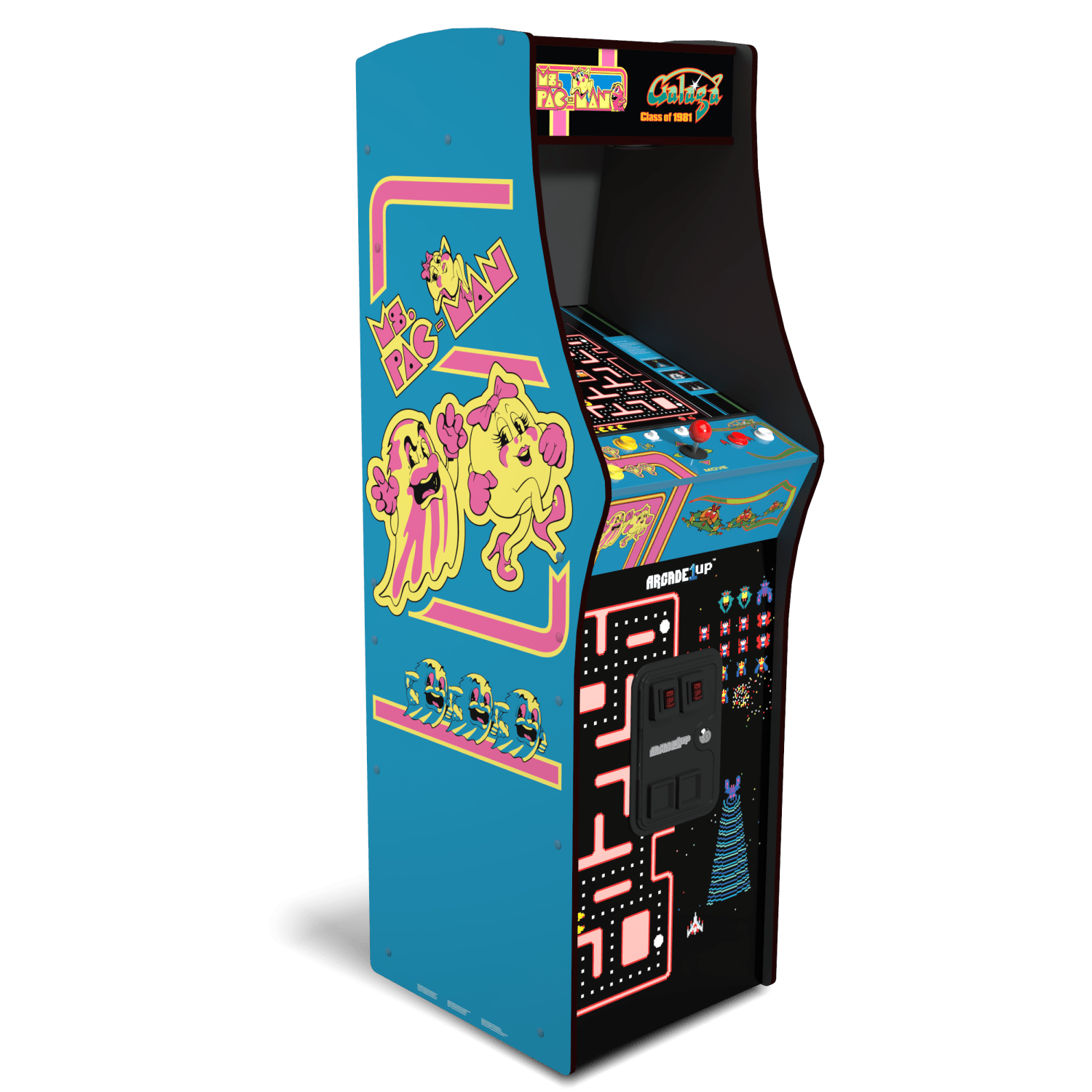 ARCADE 1 UP MS. PAC-MAN VS GALAGA CLASS OF 81 DELUXE ARCADE MACHINE Arcade1Up