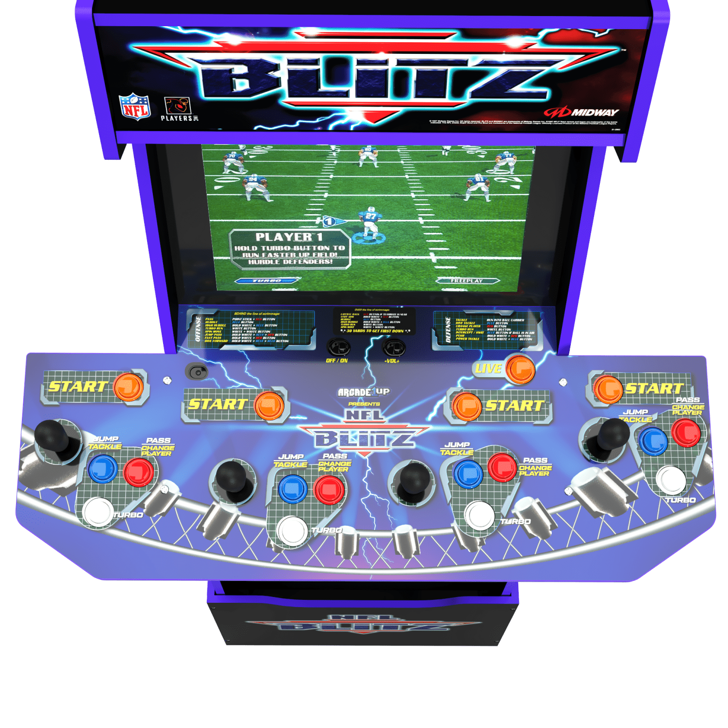 ARCADE 1 UP NFL BLITZ ARCADE MACHINE Arcade1Up