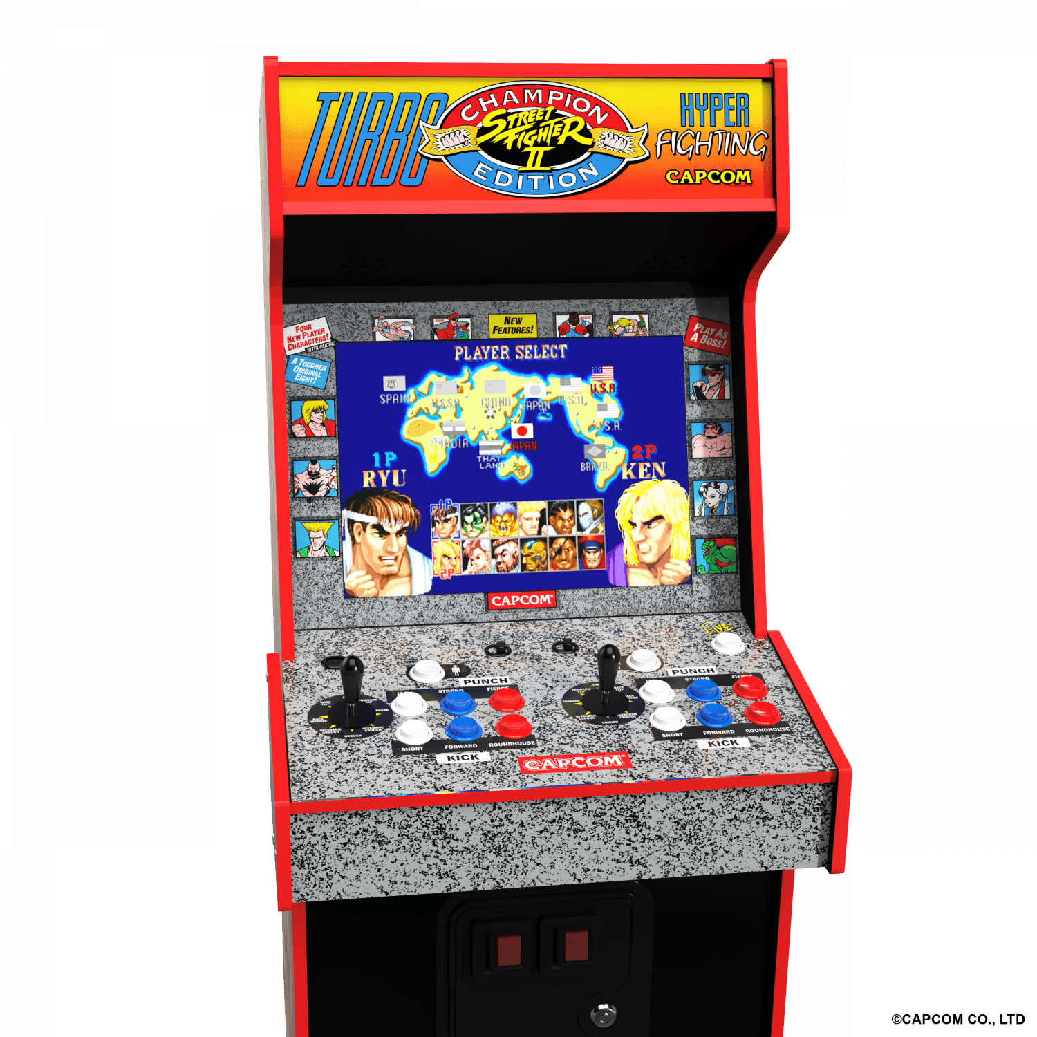 ARCADE 1 UP STREET FIGHTER LEGACY 14-IN-1 WIFI ENABLED ARCADE MACHINE Arcade1Up