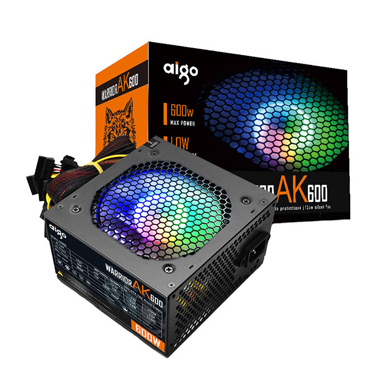 Computer Power Supply Aigo AK600 RGB (black) Aigo