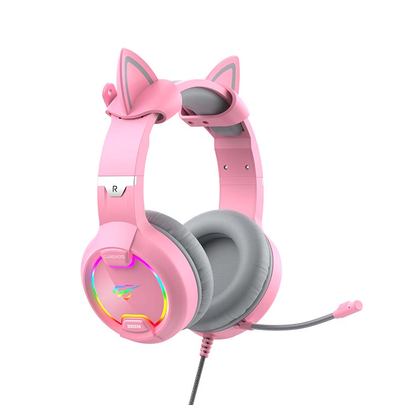 Gaming headphones Havit GAMENOTE H2233d  RGB (pink) Havit