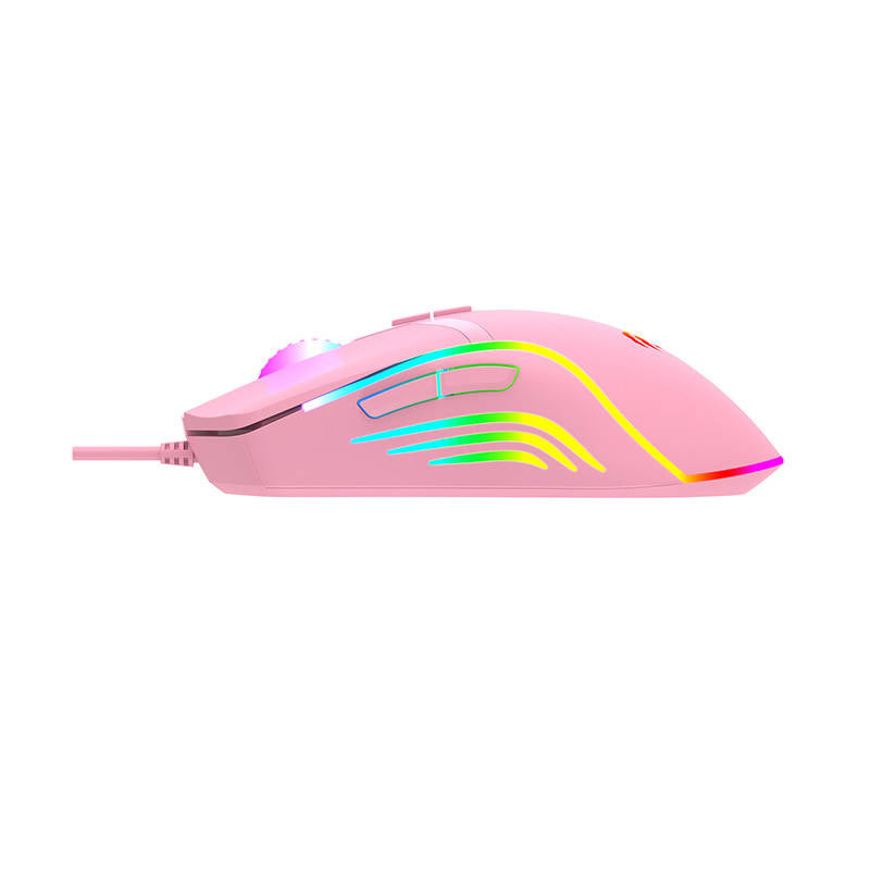 Gaming mouse Havit MS1026 RGB 1000-6400 DPI (pink) Havit