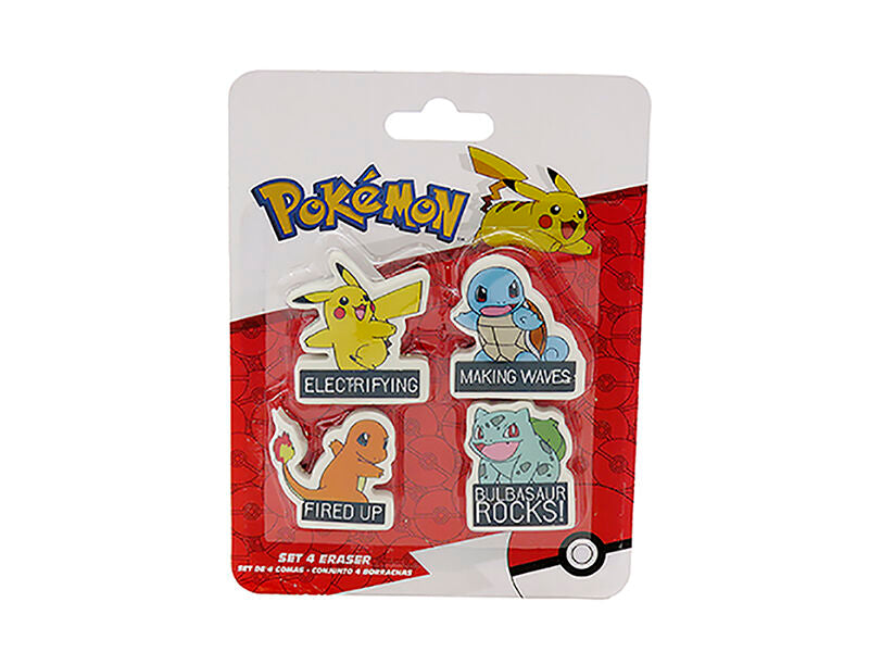 Pokémon Eraser Pack X4