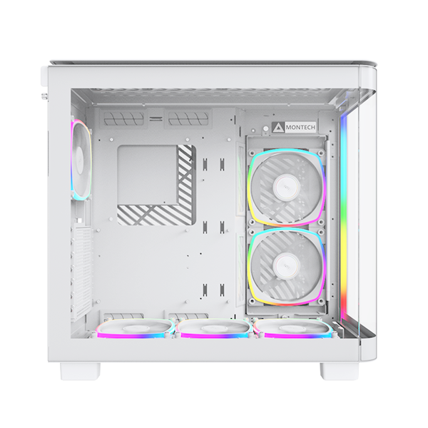 Montech King 95 Pro Hvid-  curved glas