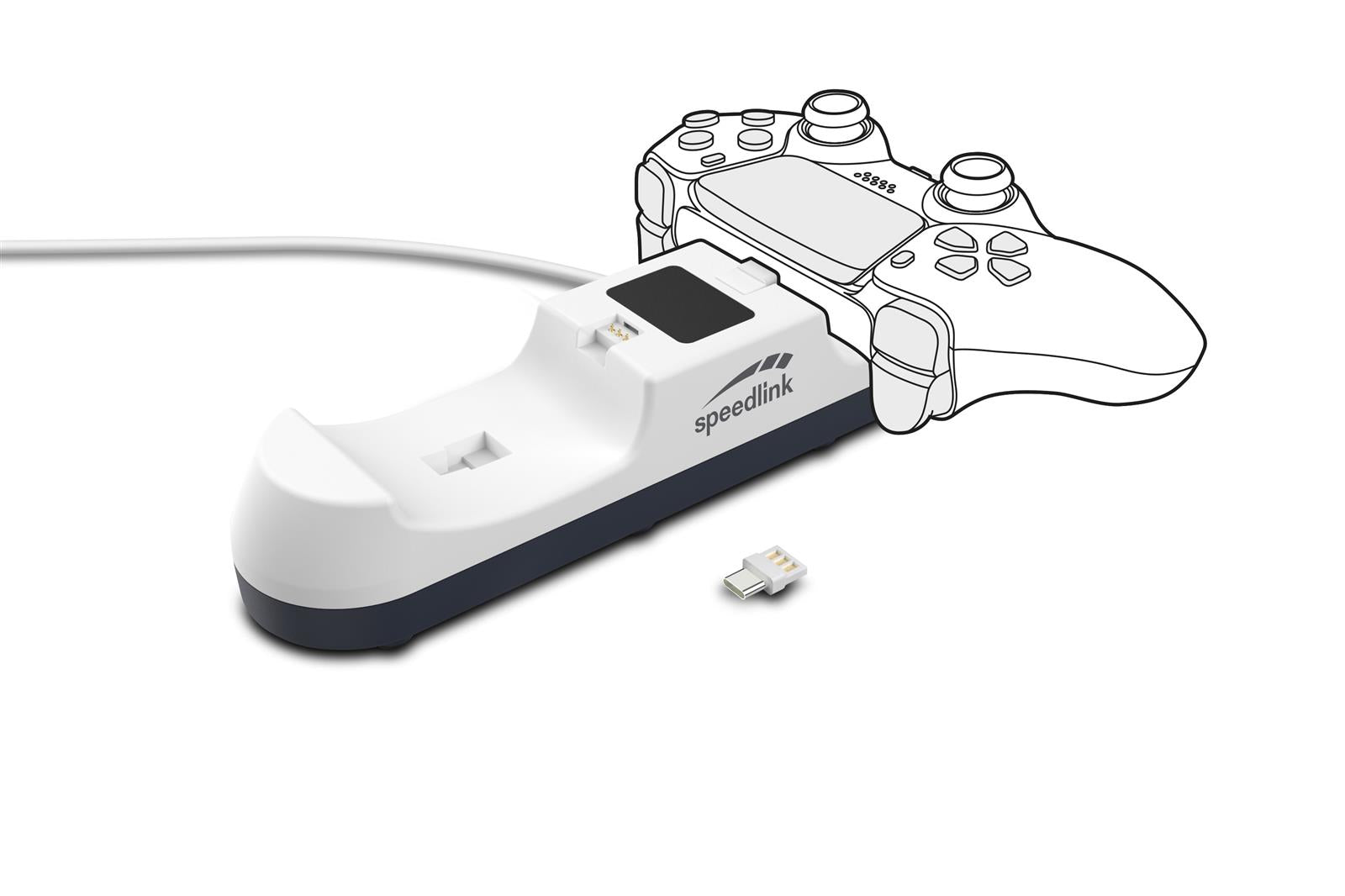 SpeedLink JAZZ USB Charger for PS5, white