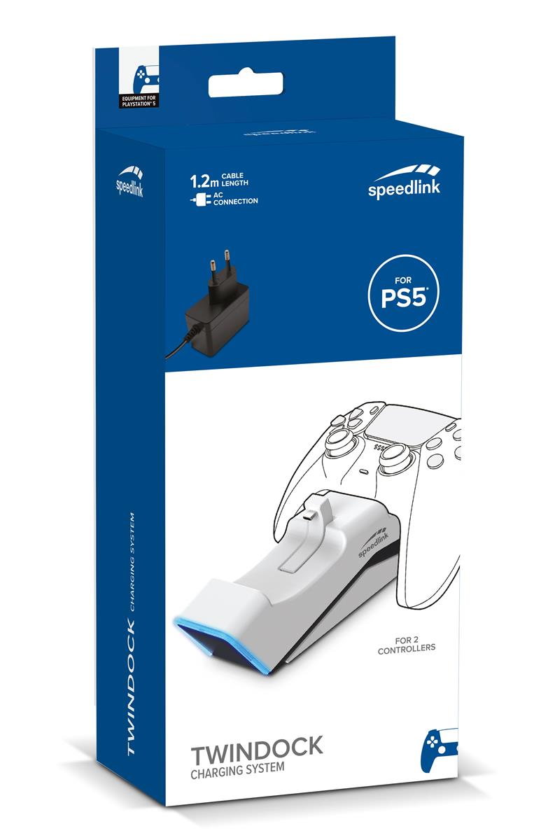 SpeedLink TWINDOCK Charging System for PS5 - Hvid