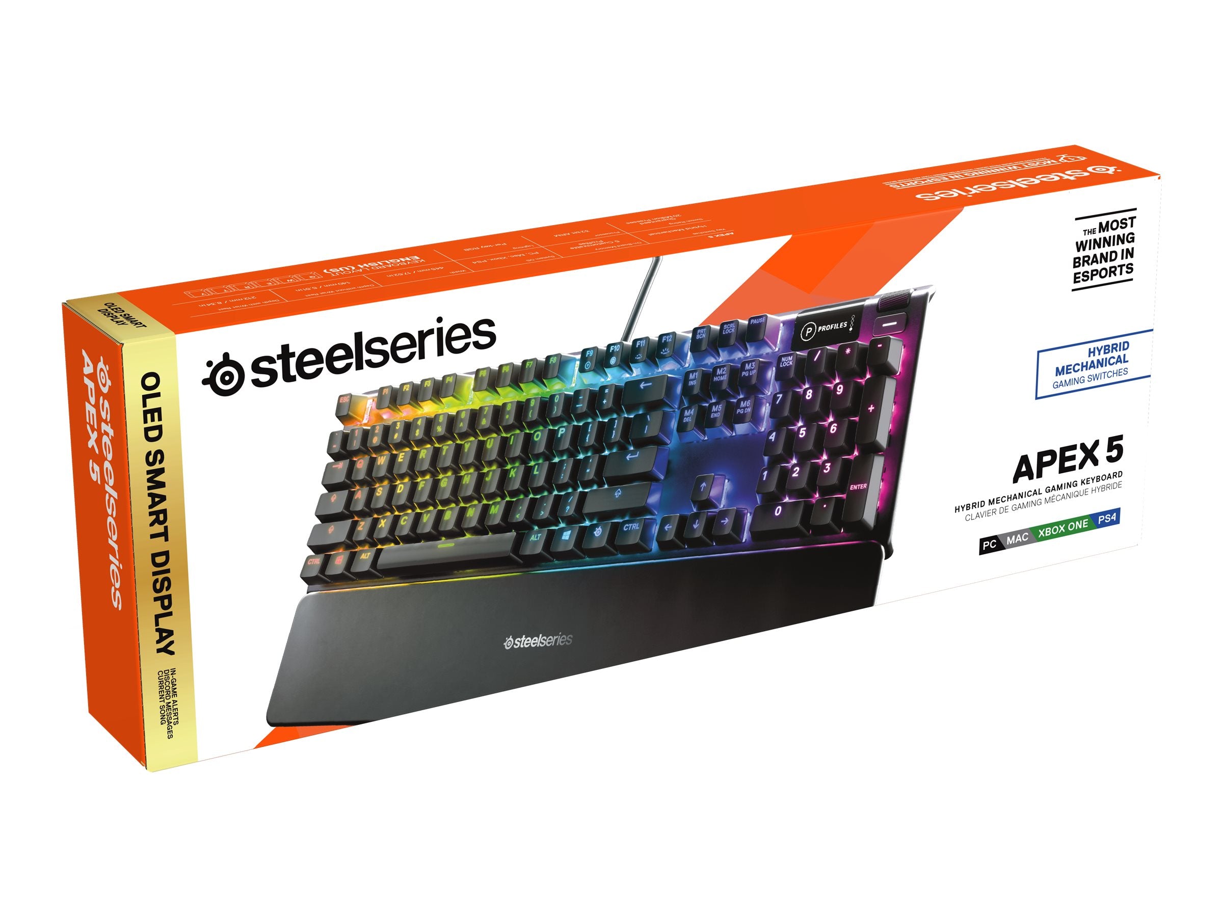 SteelSeries Apex 5 Tastatur Hybrid mechanical Steelseries
