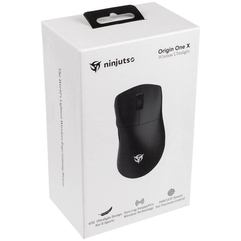 Ninjutso Origin One X Wireless Gaming mouse - black Ninjutso