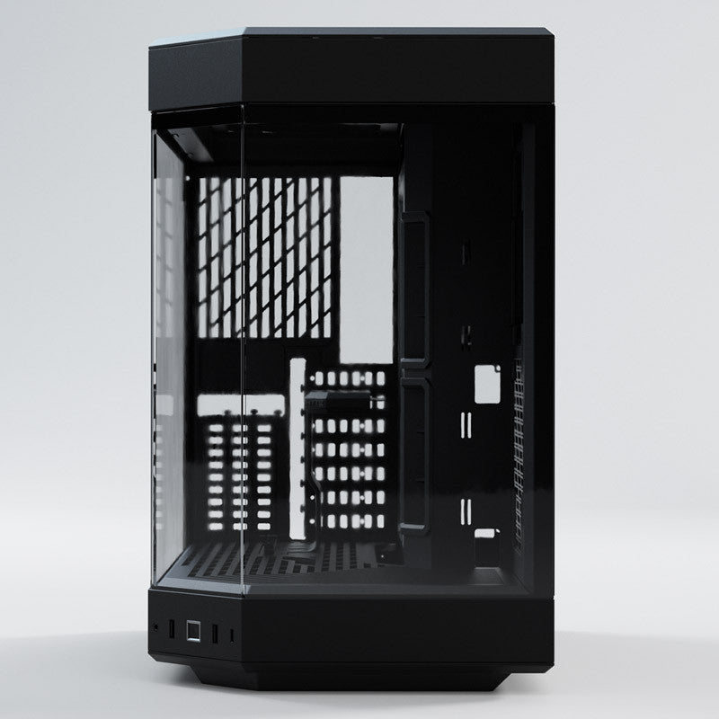 Hyte Y60 Midi Tower - Black/Black, PCI-e 4.0, Panoramic Glass View HYTE