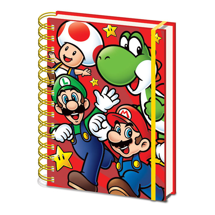 Super Mario (Run) A5 Wiro Notesbog 21 X 15 cm