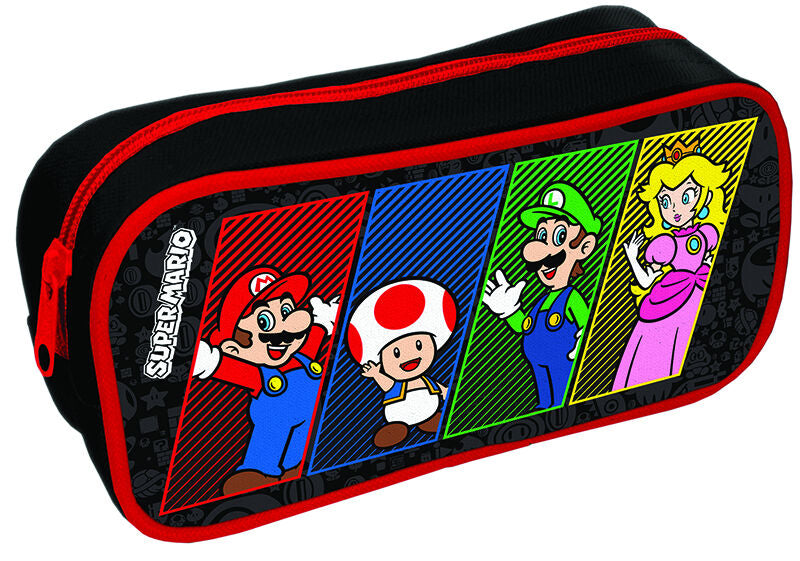 Super Mario (4 Farve) Rektangel Penalhus 22 X 11 X 6 Cm