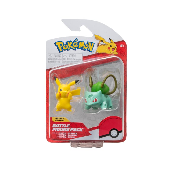 Pokémon - BATTLE FIGURE 2 PK BULBASAUR AND PIKACHU