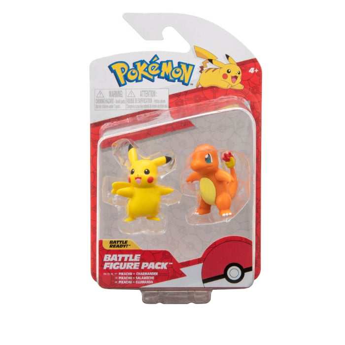 Pokémon - BATTLE FIGURE 2 PK CHARMANDER AND PIKACHU - (PKW2852)